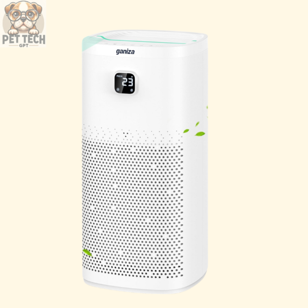 Ganiza H13 True HEPA Air Purifier for Large Rooms - 2064 Ft² Coverage, Air Quality Monitor, Ultra-Quiet 23dB for Bedroom, Home, and Office