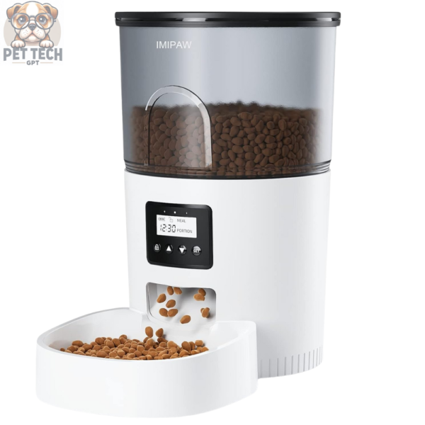 3L Automatic Cat Feeder with Timed Feeding & Clog-Free Design - Programmable Dry Food Dispenser for Cats and Dogs, Up to 4 Meals Daily