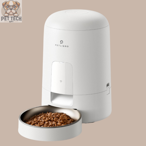 PETLIBRO Wi-Fi Rechargeable Automatic Cat Feeder - 30-Day Battery Life, 2L Capacity, Timed Pet Food Dispenser for Cats and Dogs